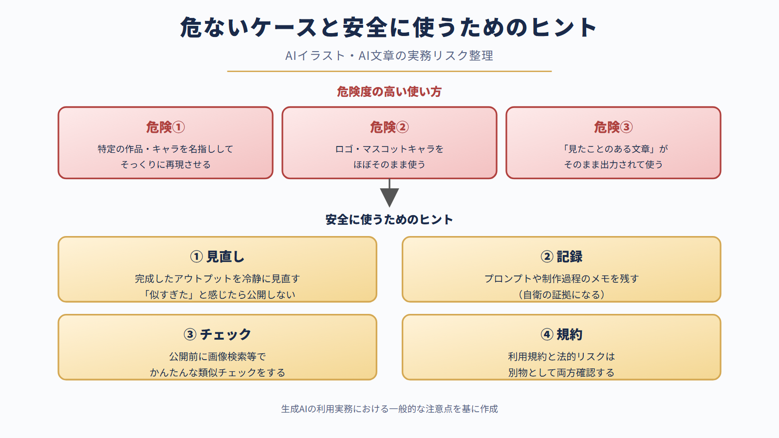 AI利用で危ないケースと安全に使うためのヒント